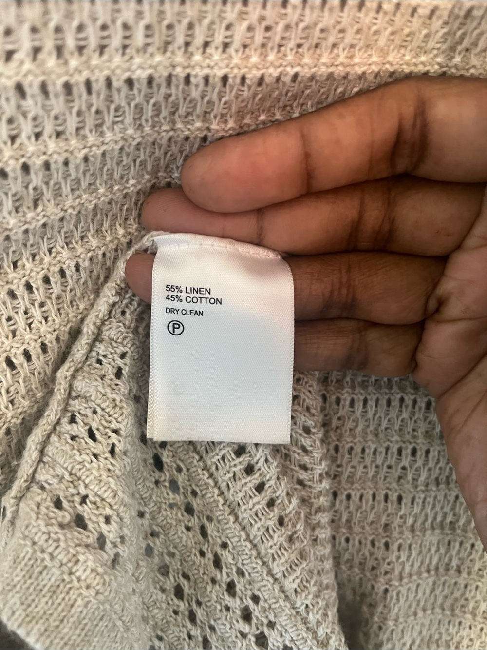 Tommy Bahama Beige Knit V-Neck Sleeveless Dress - Picture 6 of 7
